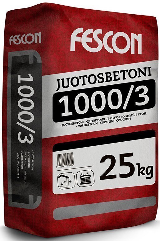 Juotosbetoni Fescon JB 1000/3 25 kg säkki 